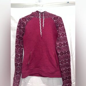 Obermeyer Women's Maroon Patterned Hoodie
